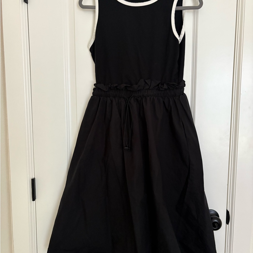 Casual Summer Ruffled Midi Dress with Pockets